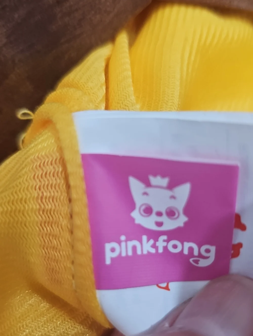 Pink Fong Baby Shark Kids Halloween Costume Cosplay Yellow Shark Dress Up